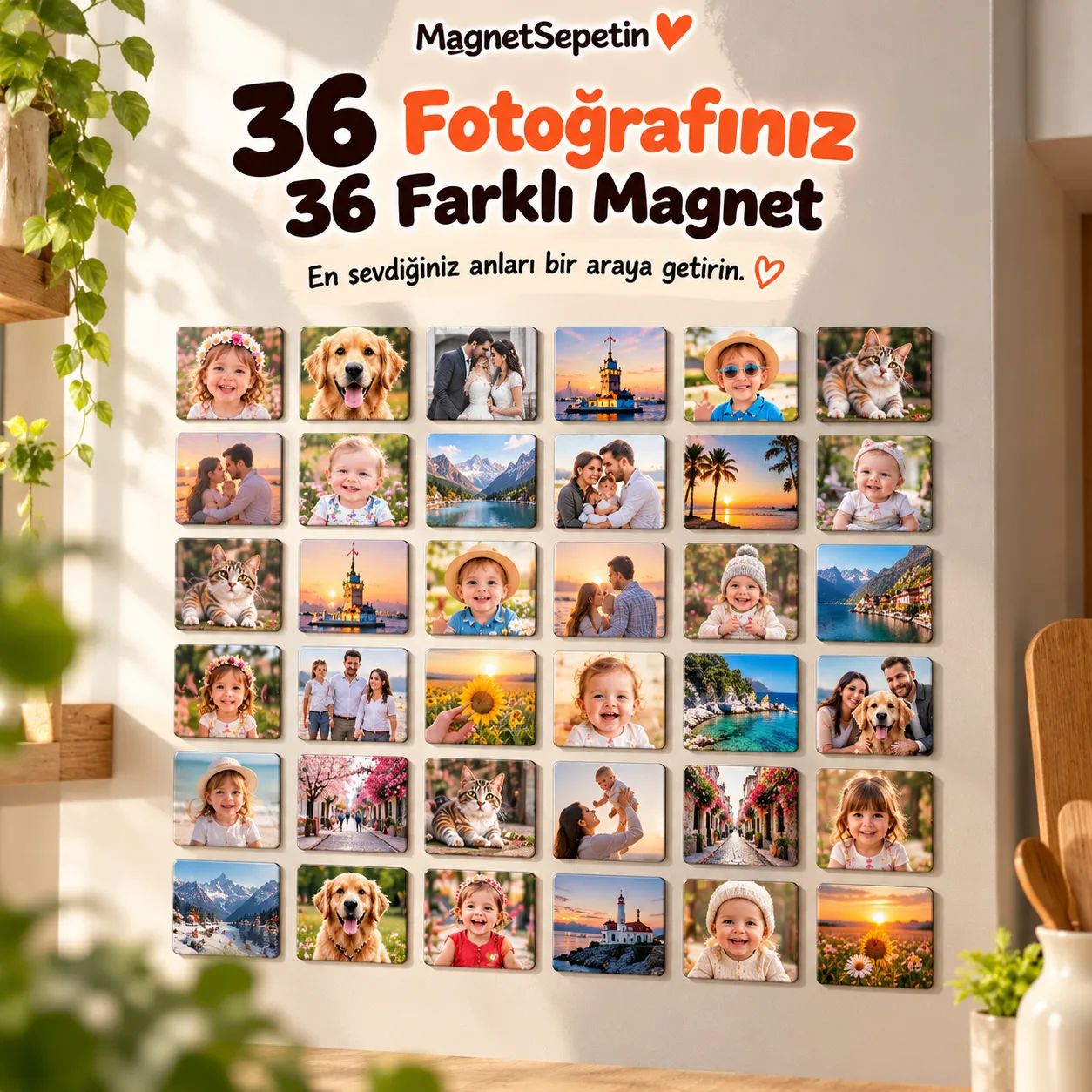 36 Adet Foto Magnet 